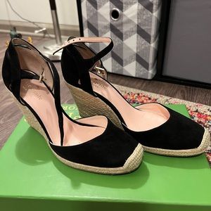kate spade Giovanna suede wedge espadrilles